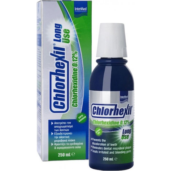 InterMed Chlorhexil 0.12% Long Use Στοματικό Διάλυμα κατά της Πλάκας 250ml InterMed Chlorhexil 0.12% Long Use Στοματικό Διάλυμα κατά της Πλάκας 250ml